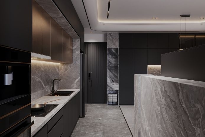 Özel konut taş uygulama